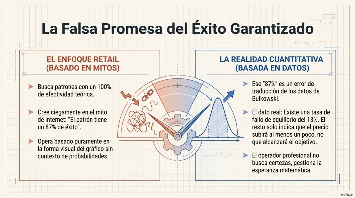 Lámina 2: el mito del 87 % frente a la realidad cuantitativa